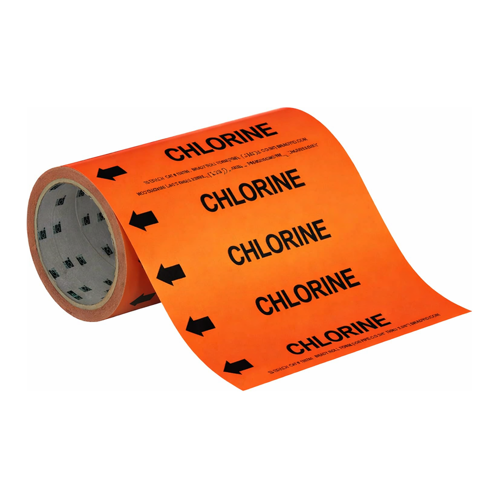 Brady CHLORINE Roll Form Pipe Marker