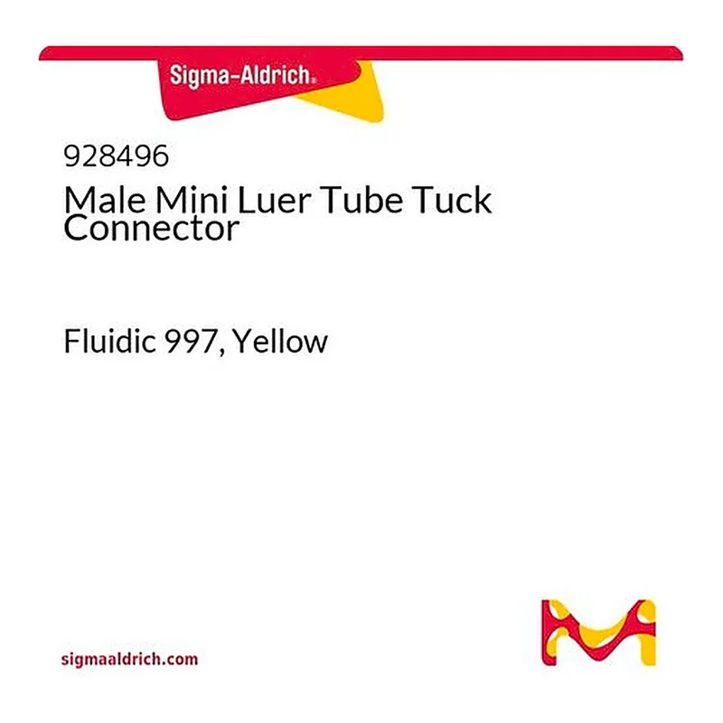 Merck Male Mini Luer Tube Tuck Connector