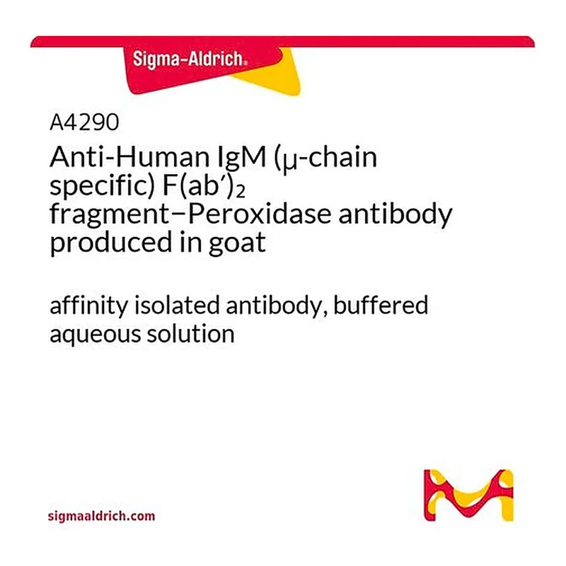 Merck Anti-Human IgM (mu-chain specific) F(ab')2 fragment-Peroxidase antibody produced in goat
