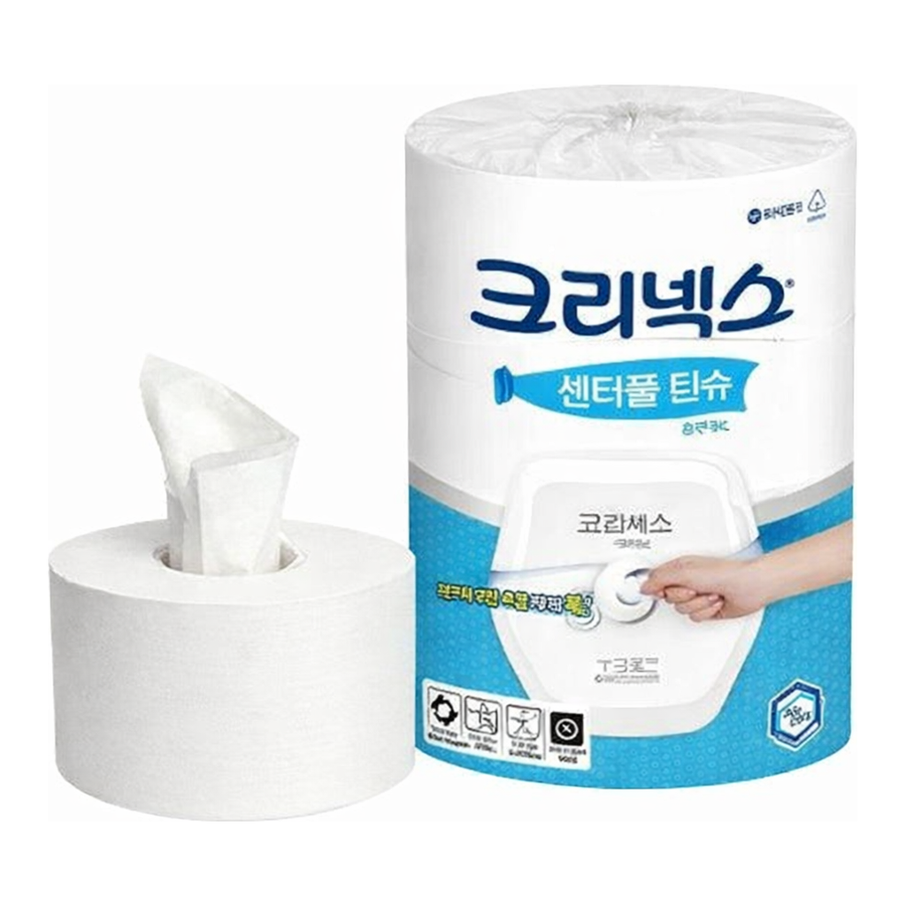 OFFICENEX [P]크리넥스 센터풀 티슈 화장지(1,000매*3롤)친환경 인증 상품