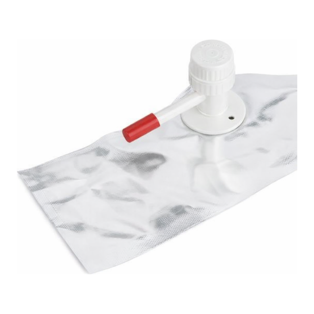 Restek Gas Sampling Bag, Multi-Layer Foil, 25L, 18in x 24in w/polypropylene combo valve & septum,