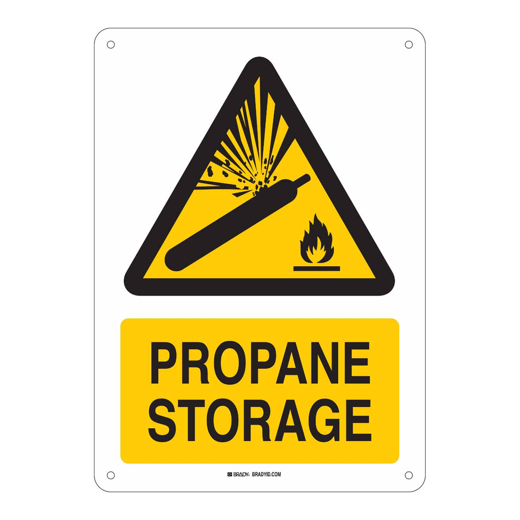 Brady Propane Storage Sign