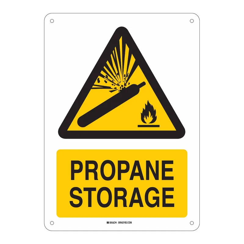 Brady Propane Storage Sign