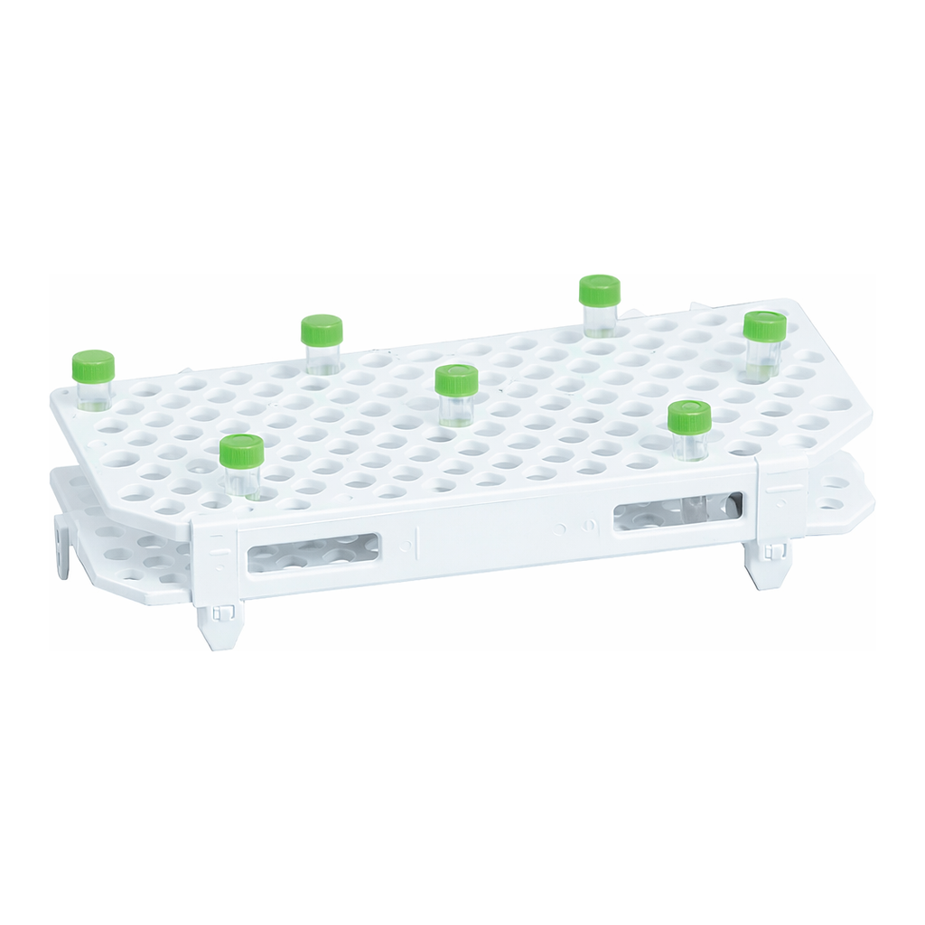 Restek Q-sep Tube Rack, For 2mL Centrifuge Tube Holds 100, Polypropylene, White