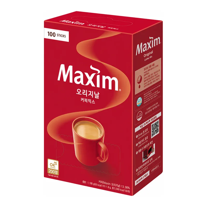 OFFICENEX 맥심 오리지날 커피믹스(11.8gx100T/동서식품)