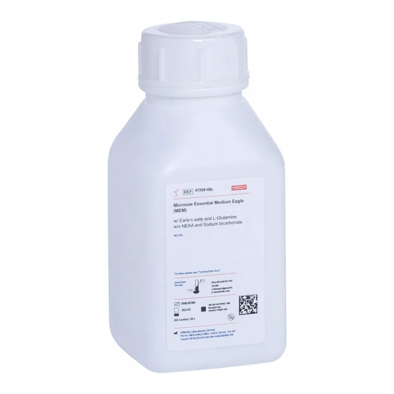 Himedia Minimum Essential Medium Eagle (MEM) w/ Hanks` salts and L-Glutamine w/o Sodium bicarbonate