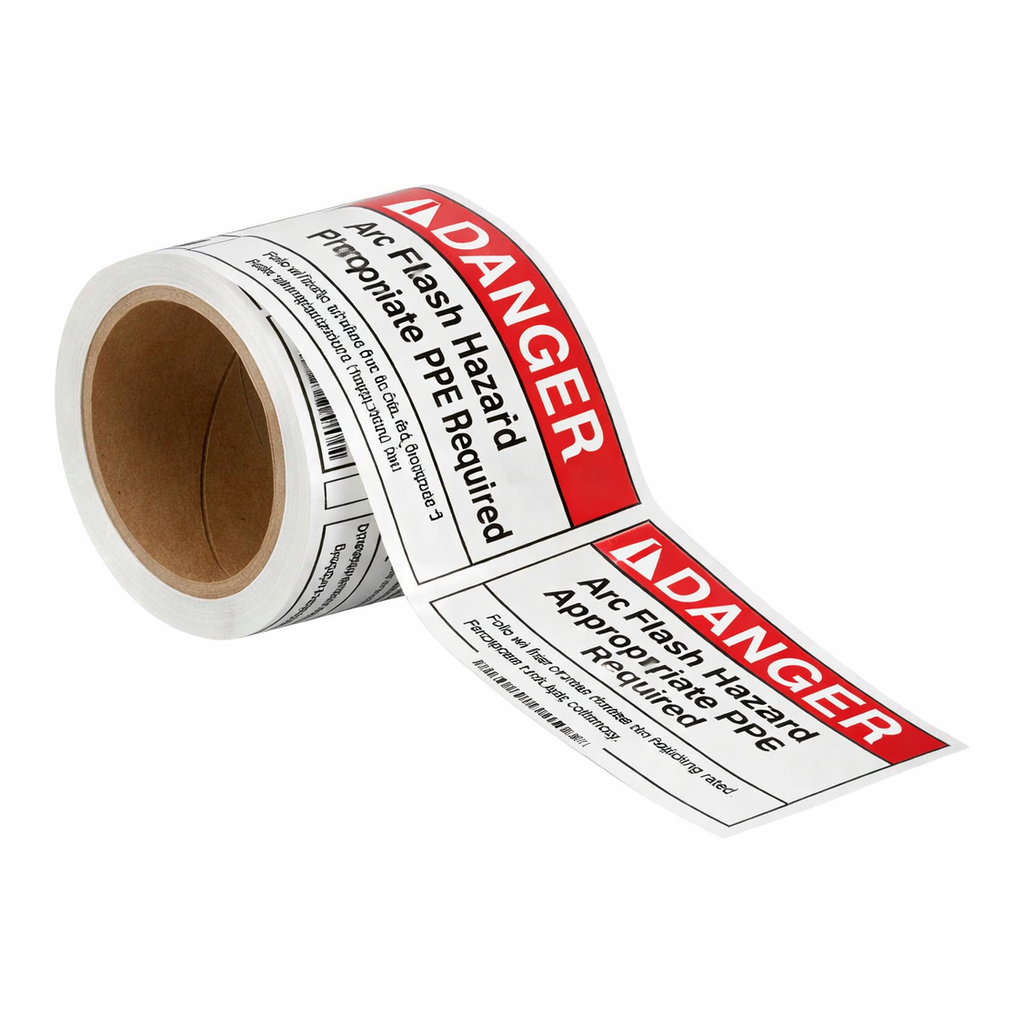Brady DANGER Arc Flash Hazard Appropriate PPE Required Labels