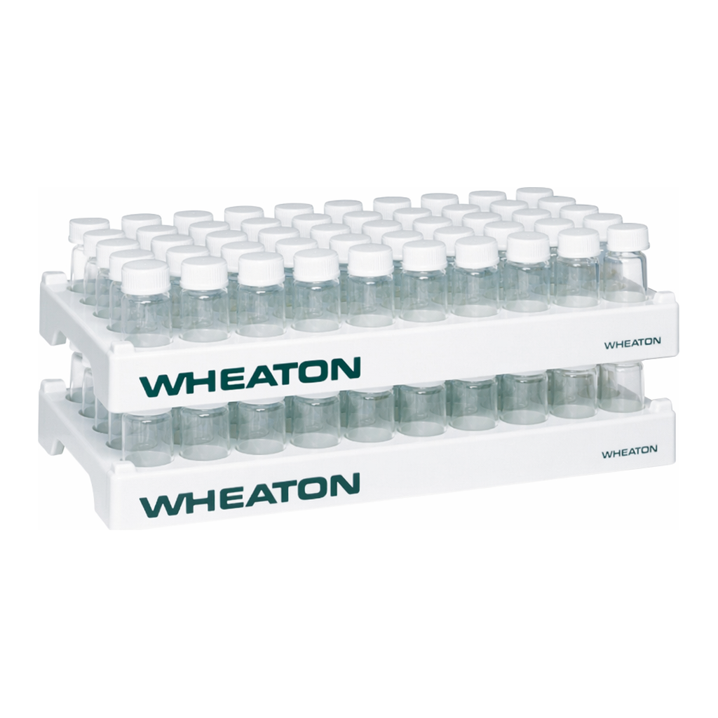 Thermo Fisher Scientific Wheaton 50-Position Rack with 28.1mm I.D. Wells