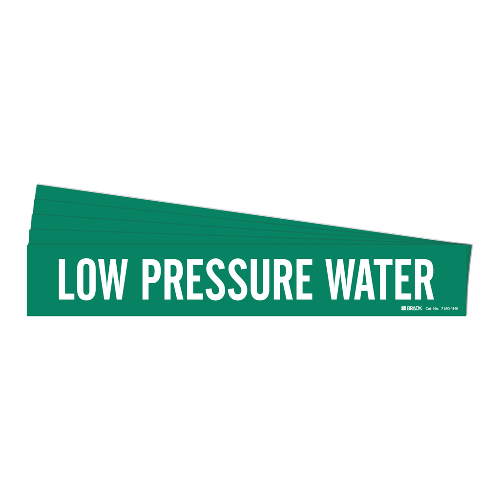 Brady LOW PRESSURE WATER Pipe Marker