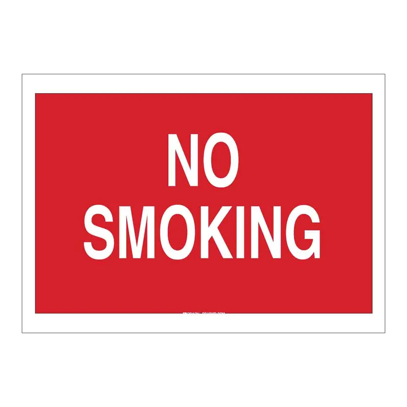 Brady No Smoking Sign