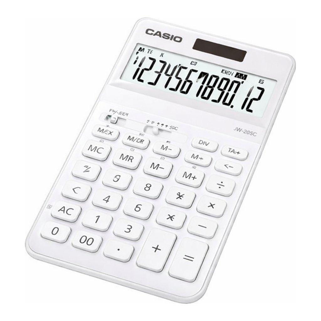 OFFICENEX 카시오 계산기(JW-200SC-WE/화이트)