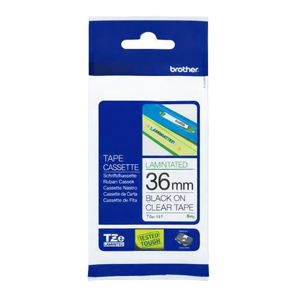 OFFICENEX 브라더 테이프카트리지(TZe-161/36mm/투명/흑색문자)