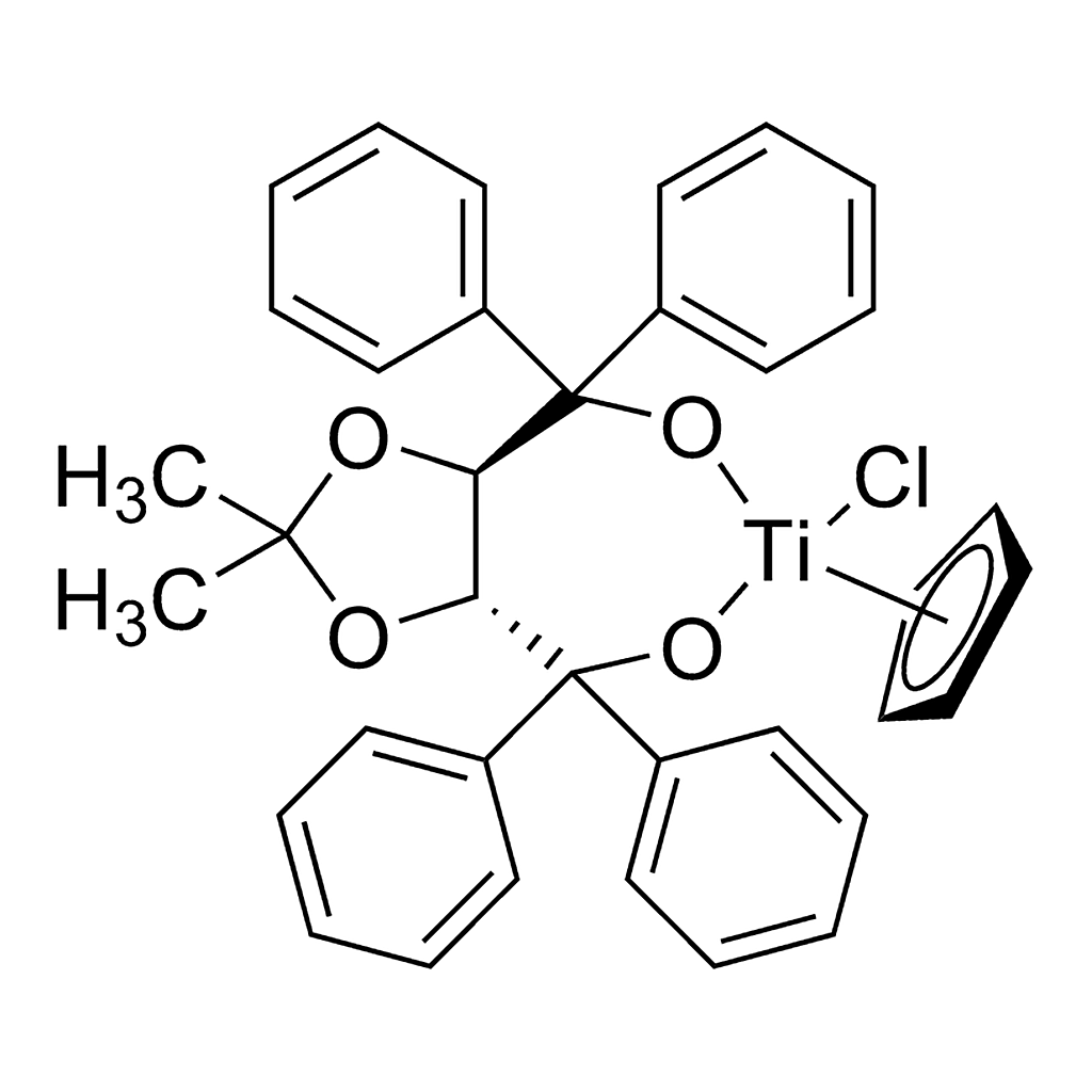 Merck Chlorocyclopentadienyl[(4R,5R)-2,2-dimethyl-alpha,alpha,alpha',alpha'-tetraphenyl-1,3-dioxolane-4,5-dimethanolato]titanium