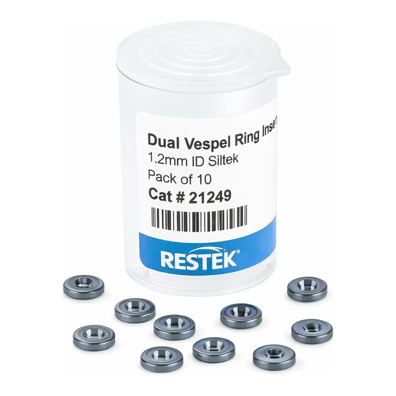Restek Siltek Inlet Seal, Dual Vespel Ring 1.2mm ID 10pk