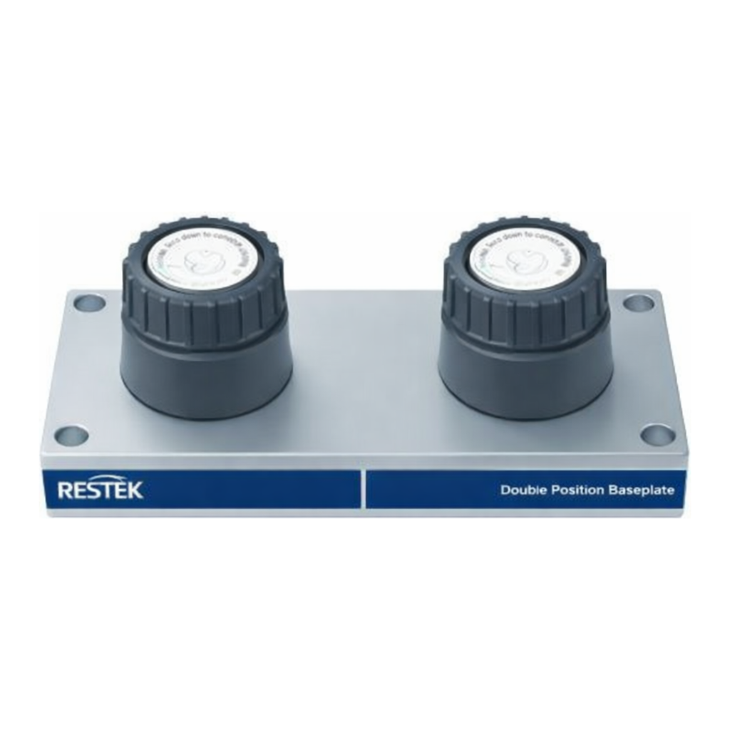 Restek Super-Clean Baseplate, Two Position Baseplate For Two Cartridges Filters, Brass