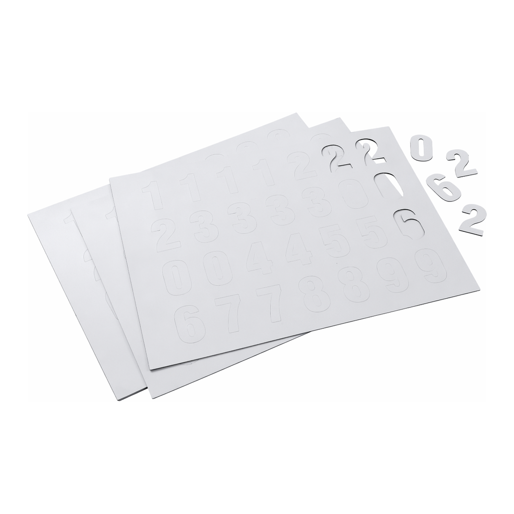 Brady Magnetic Numbers: White, 1.5 in, 0 to 9
