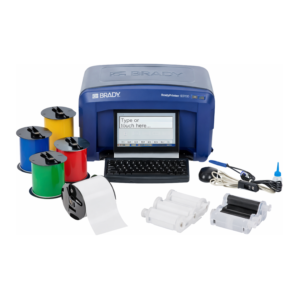 Brady S3700 Primary Color Label and Printer Kit with Software
