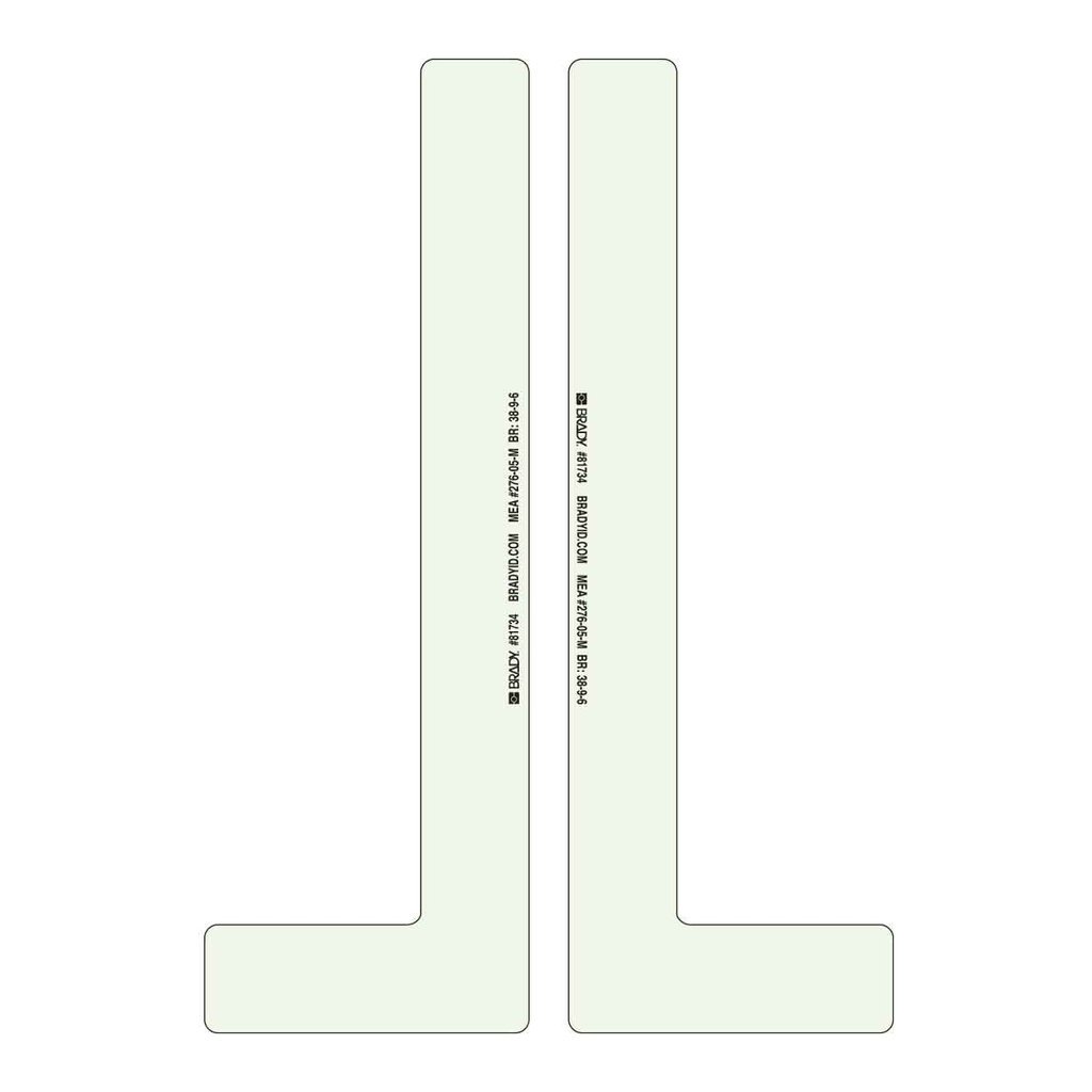 Brady Glow-In-The-Dark Anti-Slip "L" Shaped Stair Markers - NYC Approved