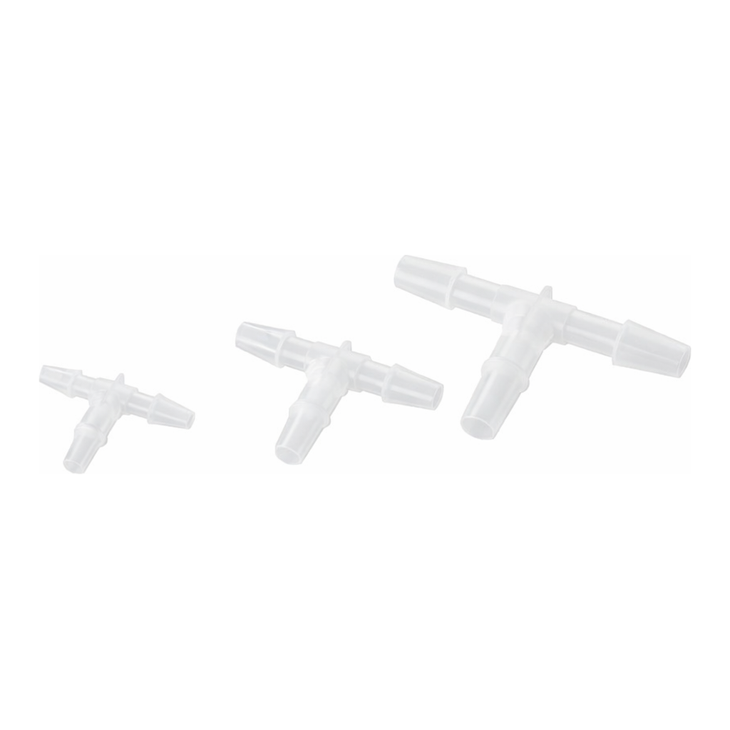 AS ONE Laboran Tube Connector (For Soft Tubes) T Type Same Diameter ID 0.8 -1.5