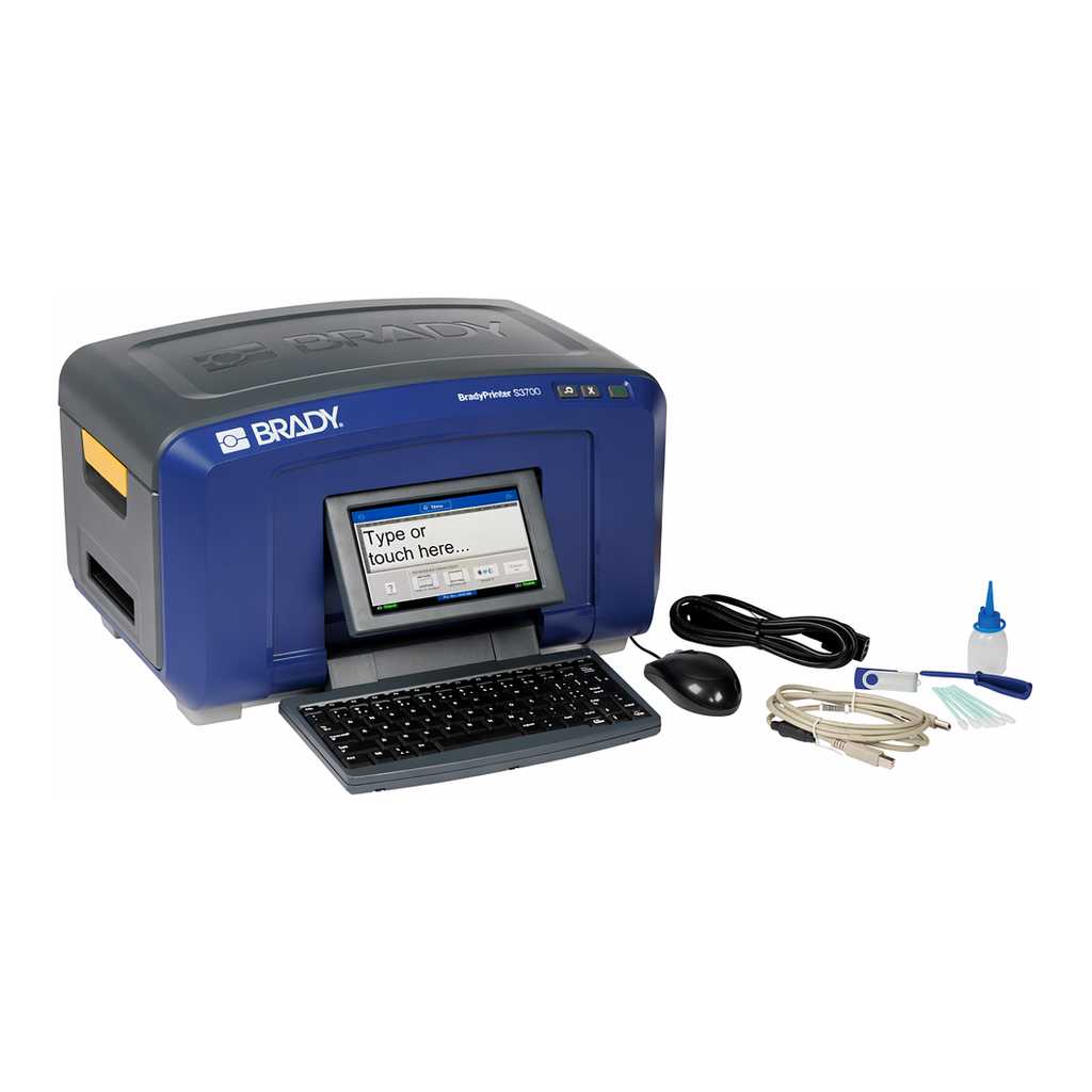 Brady S3700 Multicolor Safety Sign and Label Printer with XY Cutter and Software