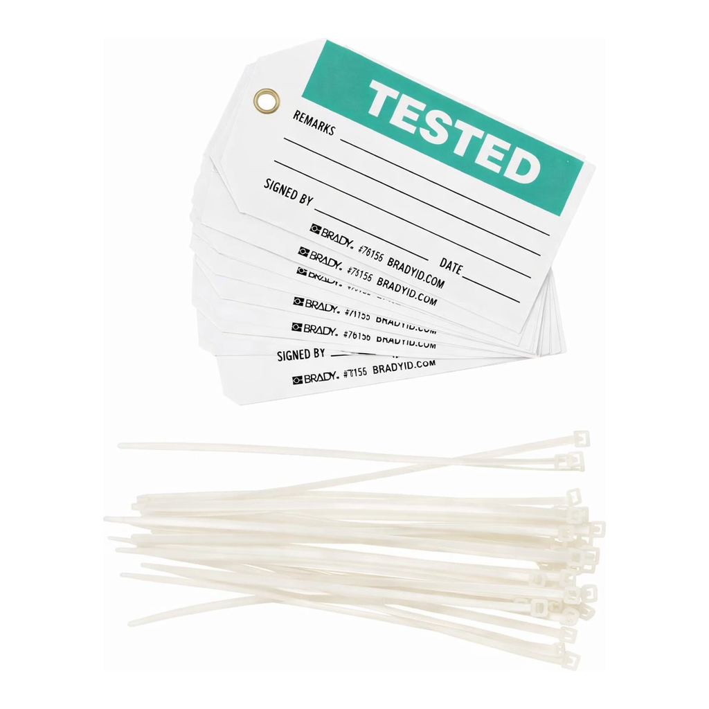 Brady Tags: TESTED: REMARKS: SIGNED BY: DATE:
