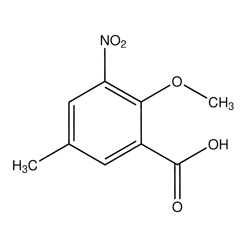 Merck 2-Methoxy-5-methyl-3-nitro-benzoic acid