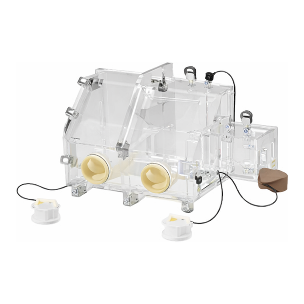 AS ONE All Acrylic Vacuum Glove Box 1094 x 640 x 645mm