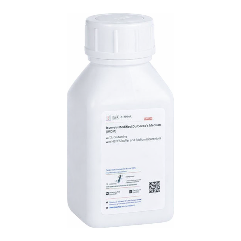 Himedia Iscove’s Modified Dulbecco’s Medium (IMDM) w/ L-Glutamine and 25mM HEPES buffer w/o Glucose and Sodium bicarbonate