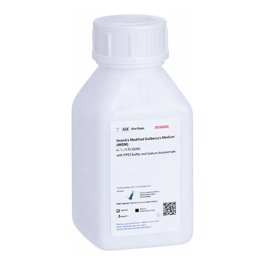 Himedia Iscove’s Modified Dulbecco’s Medium (IMDM) w/ L-Glutamine and 25mM HEPES Buffer w/o Sodium bicarbonate and Phenol red