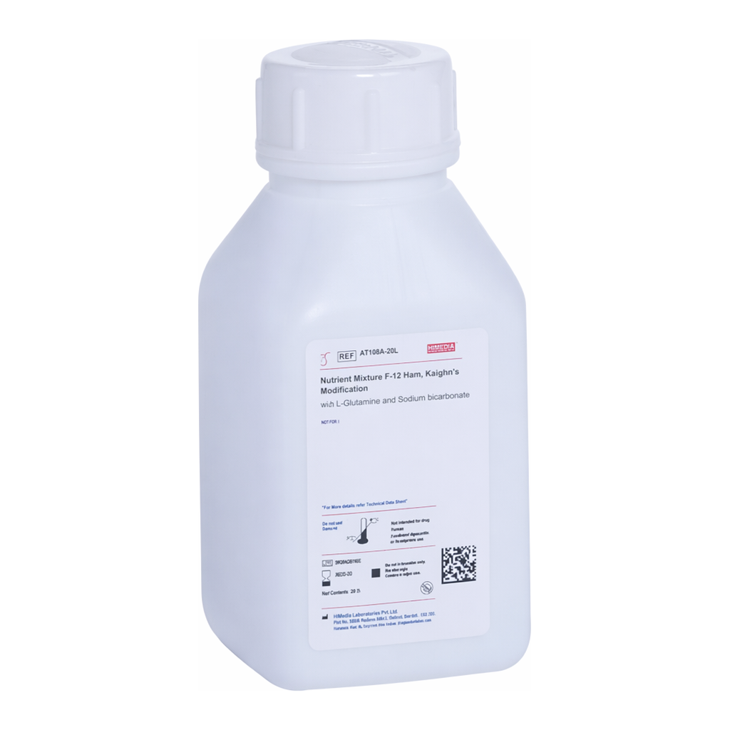 Himedia Nutrient Mixture F-12 Ham, Kaighn’s Modification w/o L-Glutamine and Sodium bicarbonate