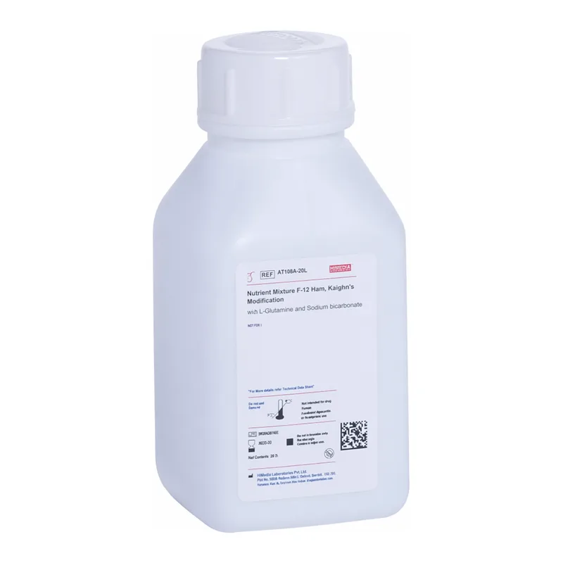 Himedia Nutrient Mixture F-12 Ham, Kaighn’s Modification w/o L-Glutamine and Sodium bicarbonate