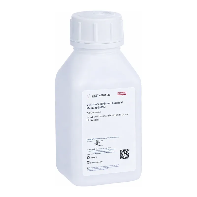 Himedia Glasgow’s Minimum Essential Medium? GMEM w/ L-Glutamine w/o Tryptose Phosphate broth and Sodium bicarbonate