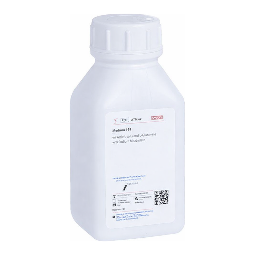 Himedia Medium 199 w/ Earle’s Salts, L-Glutamine and 25mM HEPES buffer w/o Sodium bicarbonate