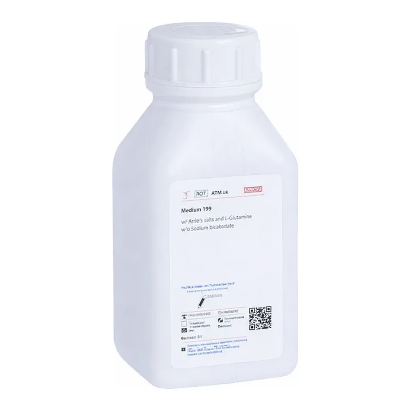 Himedia Medium 199 w/ Earle’s Salts, L-Glutamine and 25mM HEPES buffer w/o Sodium bicarbonate