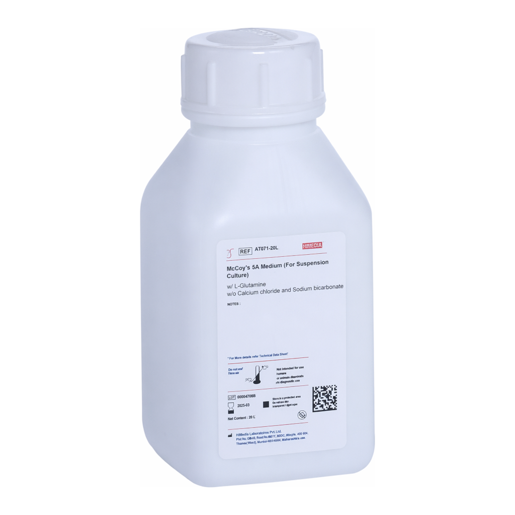 Himedia McCoy’s 5A Medium (For Suspension Culture) w/ L-Glutamine w/o Calcium chloride and Sodium bicarbonate