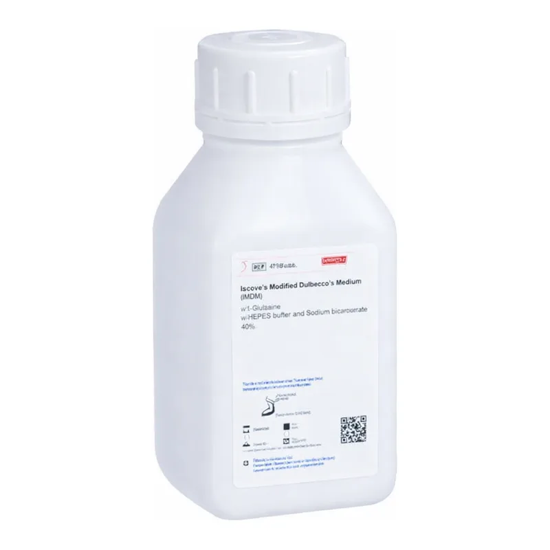 Himedia Iscove’s Modified Dulbecco’s Medium (IMDM) w/ L-Glutamine and 25mM HEPES buffer w/o Sodium bicarbonate