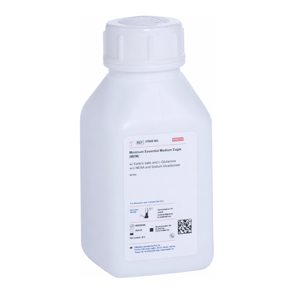 Himedia Minimum Essential Medium Eagle (MEM) w/ Earle’s salts, NEAA and L-Glutamine w/o Sodium bicarbonate