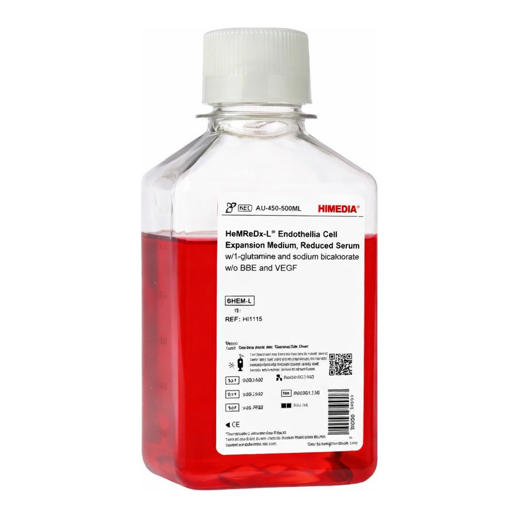 Himedia HiEndoXL Endothelial Cell Expansion Medium, Reduced Serum w/L-Glutamine and Sodium bicarbonate w/o BBE and VEGF