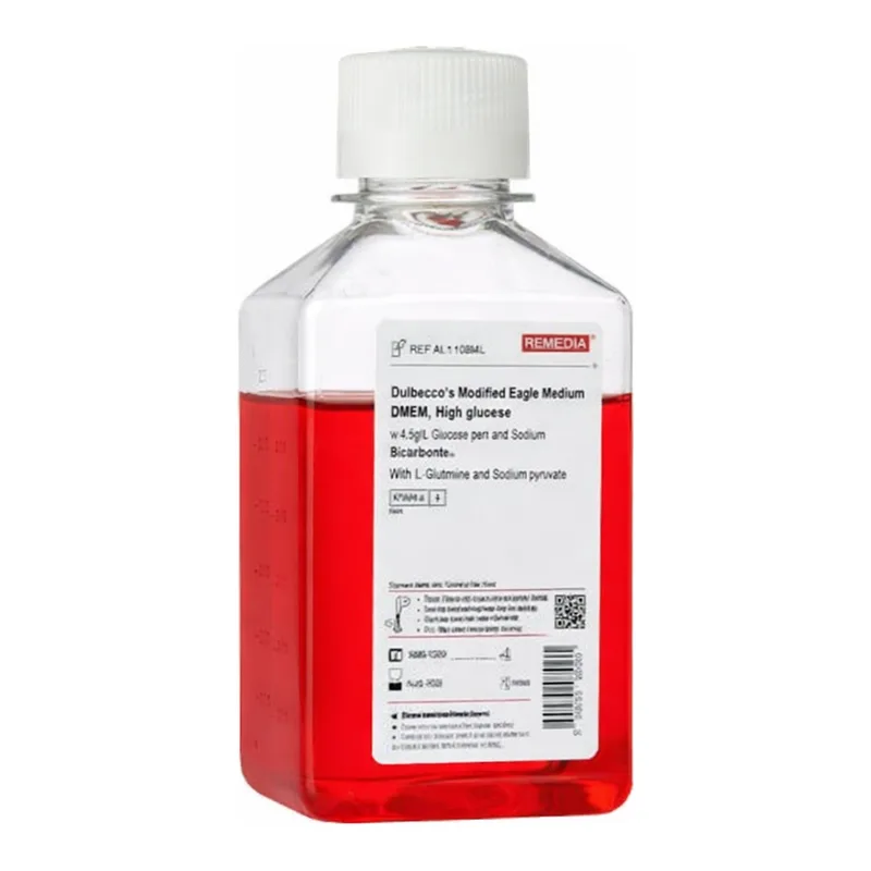 Himedia Dulbecco’s Modified Eagle Medium, High Glucose w/ 4.5gms Glucose per litre and L-Glutamine w/o Sodium pyruvate and Sodium bicarbonate