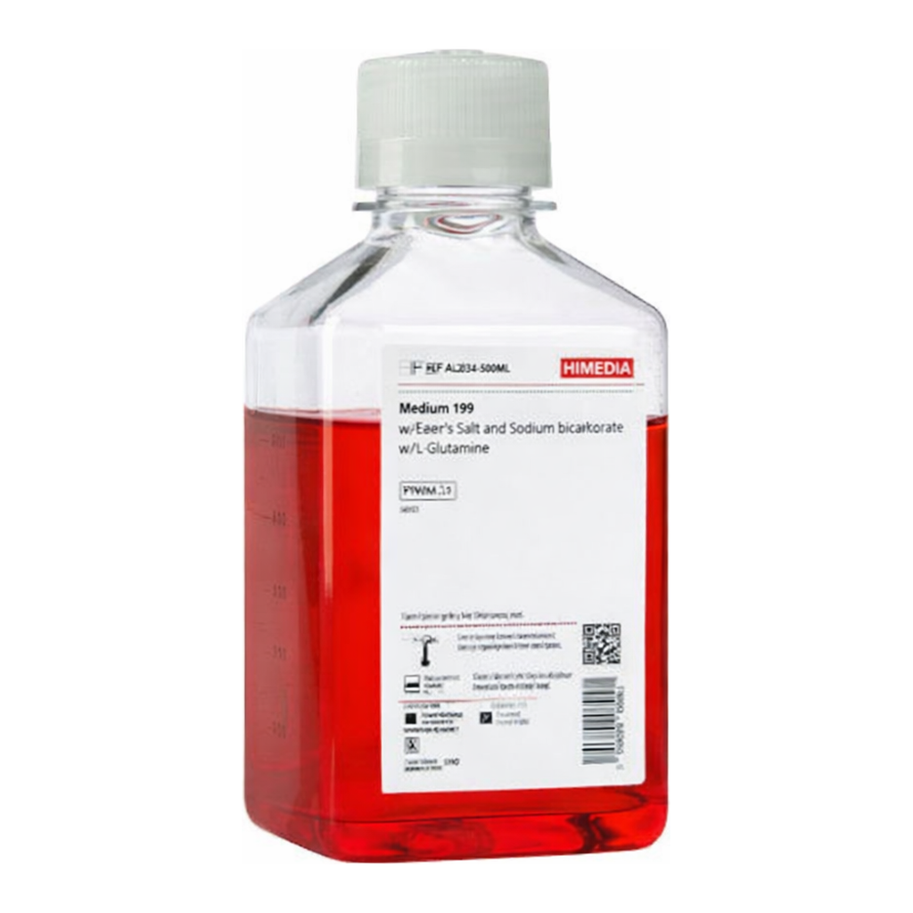 Himedia Medium 199 w/ Hanks` Salts and Sodium bicarbonate w/o L-Glutamine