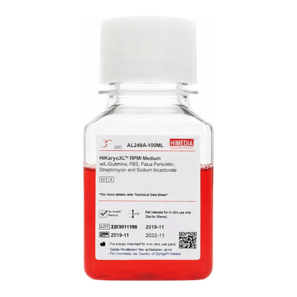 Himedia HiKaryoXL RPMI Medium w/ L-Glutamine, FBS, PHA-P, Penicillin, Streptomycin and Sodium bicarbonate