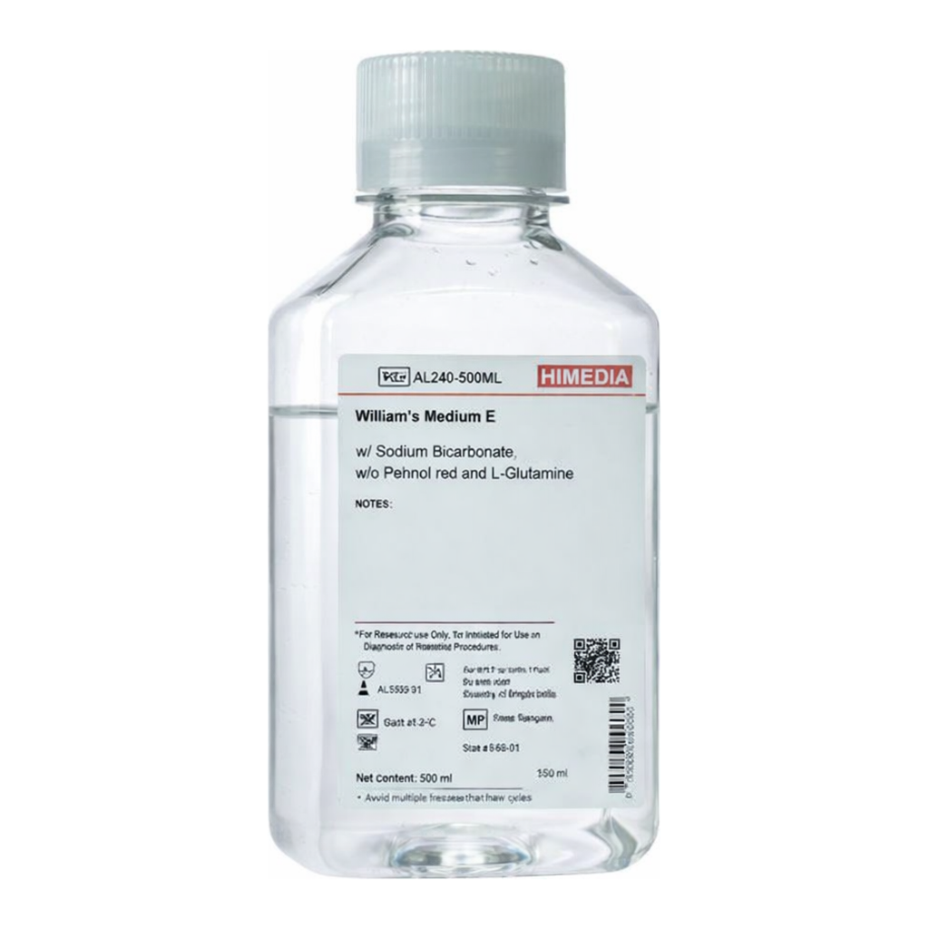 Himedia William`s Medium E w/ Sodium bicarbonate w/o Phenol red and L-Glutamine