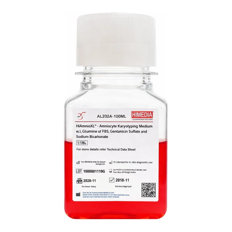 Himedia HiAmnioXL Amniocyte Karyotyping Medium w/ L-Glutamine, FBS, Gentamicin Sulfate and Sodium bicarbonate