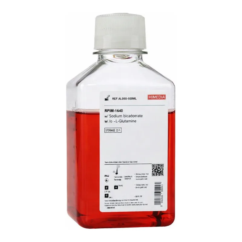 Himedia RPMI-1640 w/ L-Glutamine and 2gms Glucose per litre and 0.165 moles per litre MOPS Buffer w/o Sodium bicarbonate