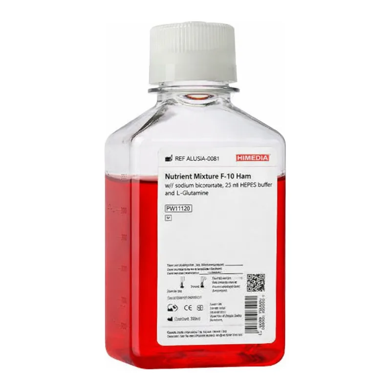 Himedia Nutrient Mixture F-10 Ham w/ 20mM HEPES buffer w/o L-Glutamine and Sodium bicarbonate