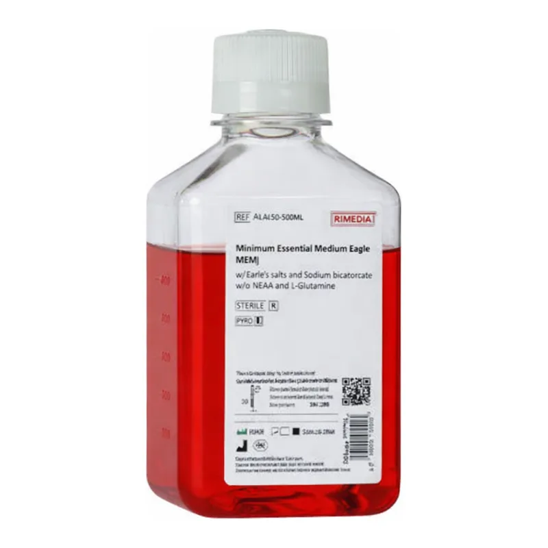 Himedia Minimum Essential Medium Eagle (MEM) w/ Earle`s Salts, L-Glutamine, NEAA, Sodium pyruvate, 15mM HEPES buffer and Sodium bicarbonate