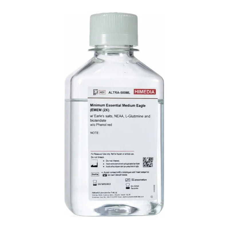 Himedia Minimum Essential Medium Eagle (MEM) (2X) w/ Earle`s salts, NEAA, L-Glutamine and Sodium bicarbonate w/o Phenol red