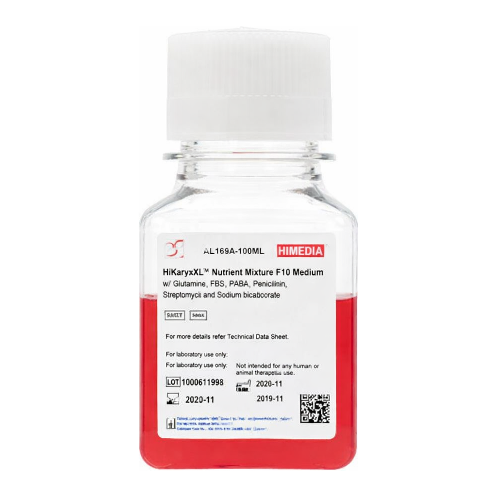 Himedia HiKaryoXL Nutrient Mixture F10 Medium w/ L-Glutamine, FBS, PHA-M, Penicillin, Streptomycin and Sodium bicarbonate