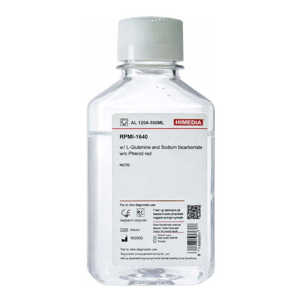 Himedia RPMI-1640 w/ L-Glutamine and Sodium bicarbonate w/o Phenol red