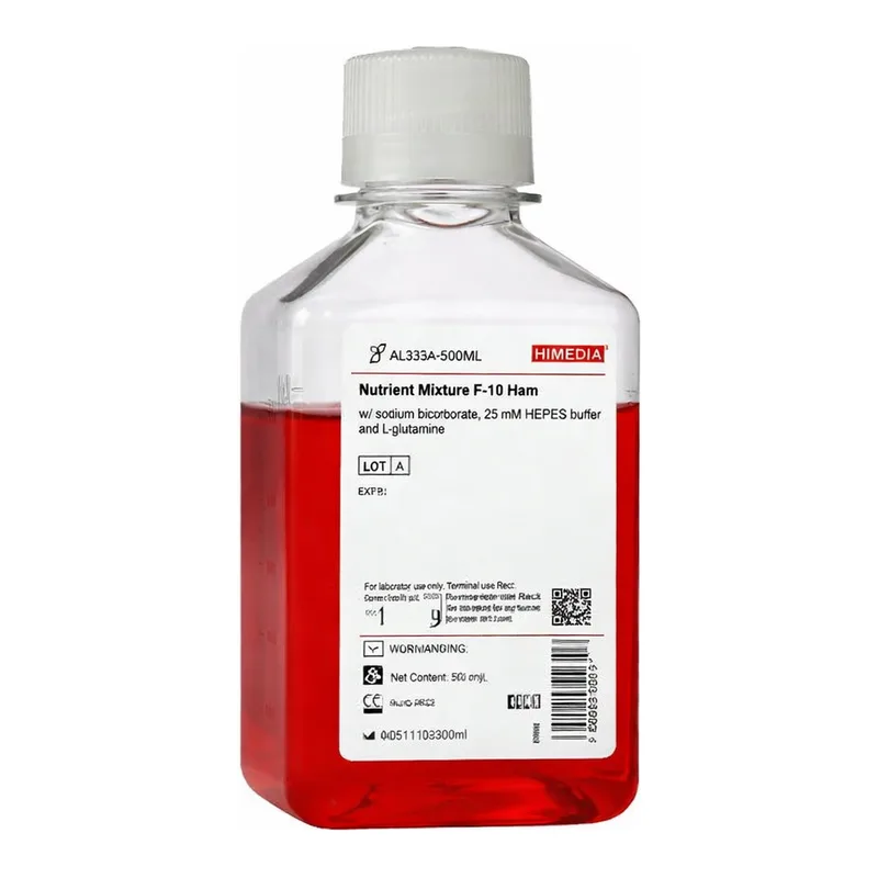 Himedia Nutrient Mixture F-10 Ham w/ Sodium bicarbonate, 25 mM HEPES buffer and L-Glutamine